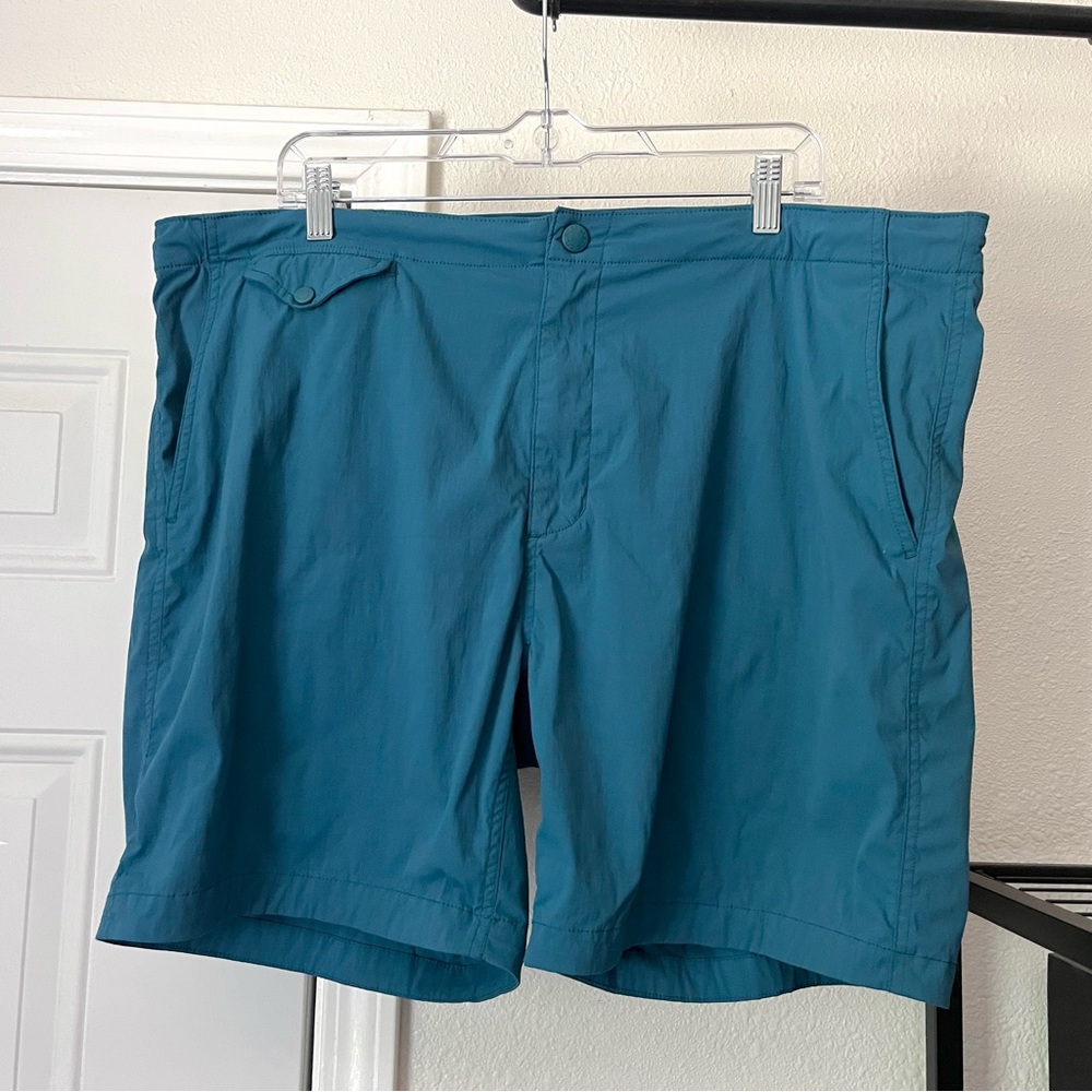 BEST MADE‎ CO. men’s teal nylon blend shorts
